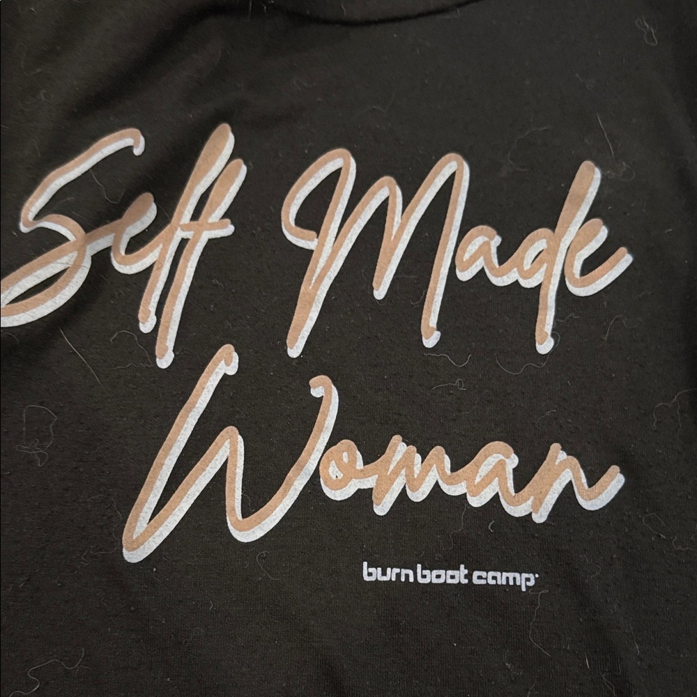 Burn Boot Camp Black 'Self Made Woman' Tee